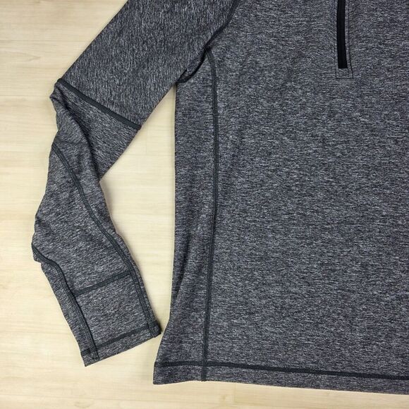 Lululemon 1/4 Zip Hoodie Pullover Running Gray Men's Size Small - Picture 5 of 7